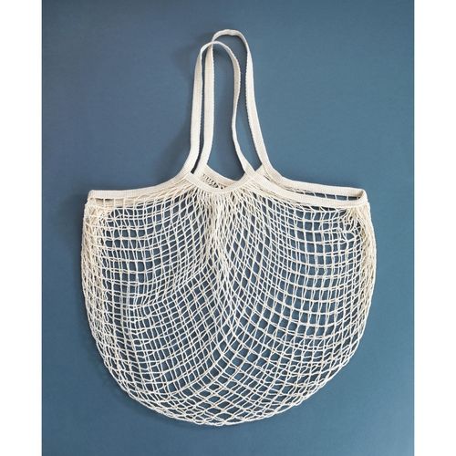 Sac de course filet en coton Natura - 12 L - Blanc