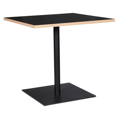 Table Carrée 'fusion Square' Noire - 80x80 Cm