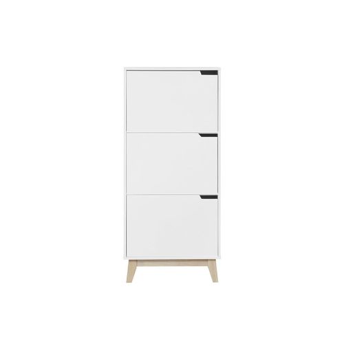 Meuble De Rangement Enfant Design Blanc 3 Portes Leena