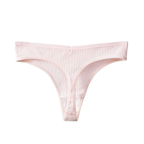 Trowbridge-Culotte Sexy En Coton Pour Femme,Sous-Vêtements Féminins,Lingerie Rayée,G-String,Simple,Confortable,Caleçon De Dehors,Vente - Type Pink-Xxl