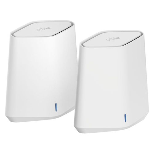 NETGEAR Orbi Pro WiFi 6 Mini - AX1800 WiFi System - Système Wi-Fi - (routeur, rallonge) - maillage 1GbE - Wi-Fi 6 - Bi-bande - fixation murale