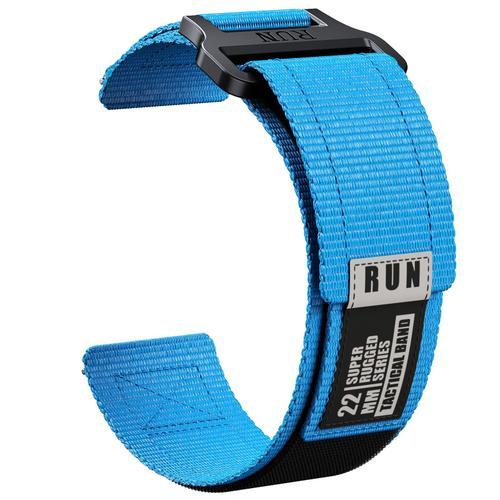 Bracelet En Nylon À Ajustement Rapide Pour Samsung Galaxy Watch 6 Classic,Bracelet De Sport,Ceinture,20mm,22mm,4mm,5mm,40mm,44mm,43mm,47mm - Type Sky Blue-Watch6 Classic 43mm