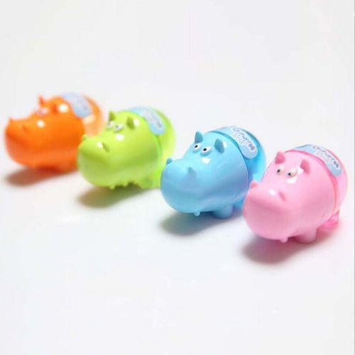 Mini Taille-Crayon En Forme D'hippopotame Coloré Et Créatif, Couteau À Crayon Pour Étudiants, Enfants, Cadeau, Coupe-Crayon Couleur Aléatoire