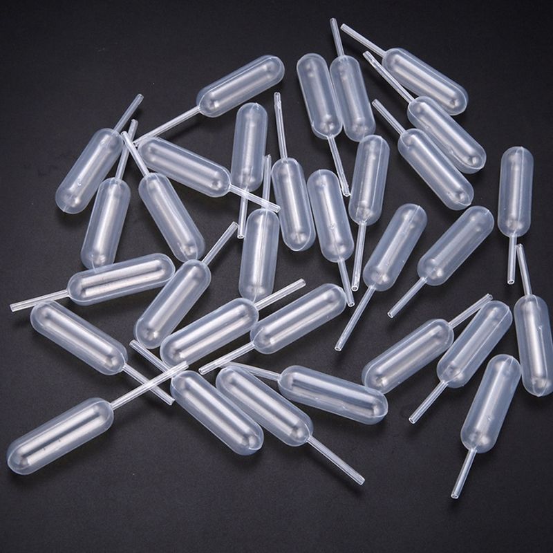Pipettes À Presser En Plastique Jetables, 4ml 50 Pièces/Lot, Pipett...