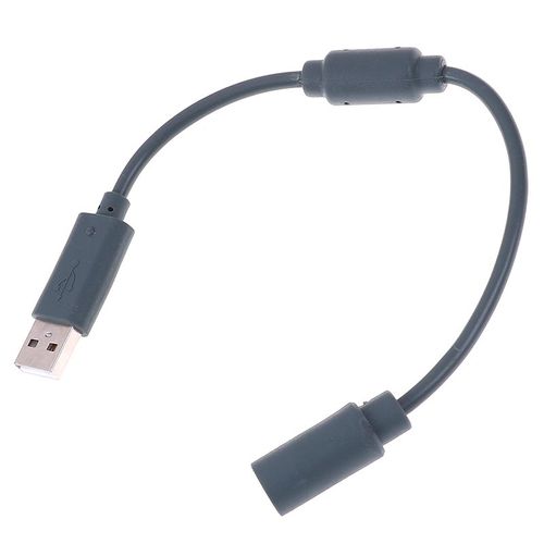Cordon Adaptateur Usb Pour Manette Filaire, 23cm, Gris, Pour Xbox 360