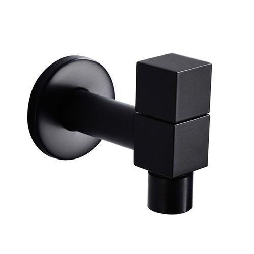 Robinet mural en métal et cuivre noir, Machine à laver, robinet de bain, toilette, vadrouille, robinets d'eau pour jardin, salle de bain, cuisine