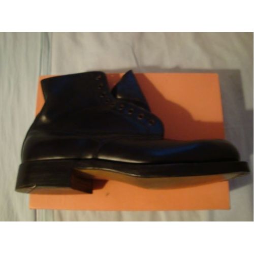 Chaussures Montantes En Cuir Noir Mixtes Point. 40