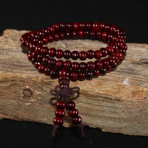 Bracelet De Perles De Prière Multicouches 6mm, Chapelet De Méditation Yoga, Porte-Bonheur En Bois Pour Femmes Et Hommes, Bijoux 108 Perles