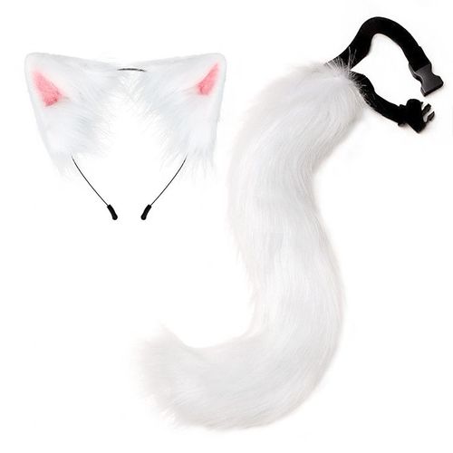 Joli Bandeau Lolita Chat Renard, Coiffure Queue, Sexy Femme, Oreilles En Peluche, Anime, Accessoires Cosplay, Oreilles De Chat, Ensemble Queue