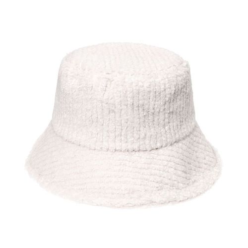 Chapeau Seau En Laine D'agneau Pour Femme, Épais, Chaud Et Doux, Couleur Unie, Décontracté, Pour L'extérieur, Automne Et Hiver
