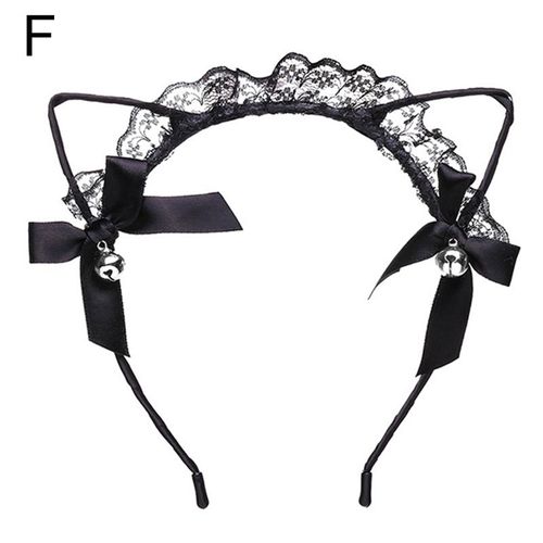 Bandeau En Maille Pour Femmes, Mignon, En Dentelle, À Pois, Oreilles De Chat, Ruban Solide, N¿Ud, Oreilles De Renard, Accessoires Pour Filles