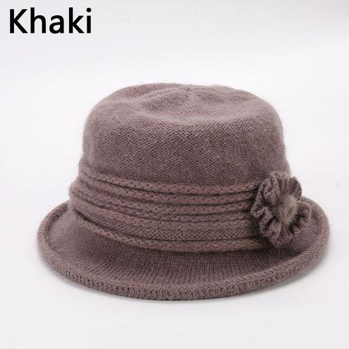 Chapeau Fedora En Laine Pour Femmes, Vintage, Avec Seau À Fleurs, Dôme, Cloche, En Feutre, Nouvelle Collection Printemps 2021