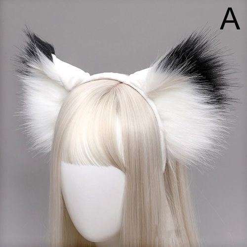 Serre-Tête En Fausse Fourrure Pour Femme, Oreilles De Chat, Chat, Kawaii, Lolita, Femme De Chambre, Serre-Tête Fantaisie, Fête Cosplay Halloween
