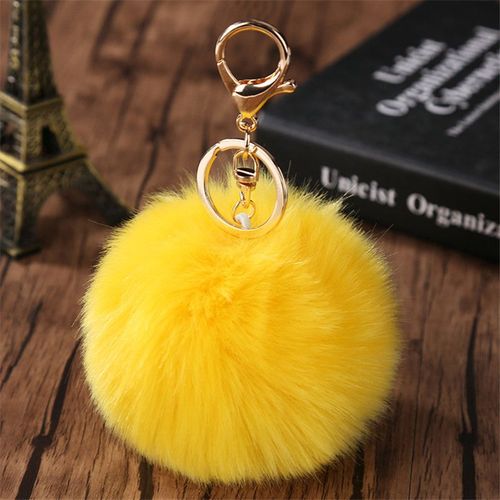 Porte-Clés Avec Pompon En Velours Pour Femmes Et Filles, Mignon, Plein De Strass, Animal Hibou, Pendentif De Voiture, Couleur Or, Cadeau De Sac