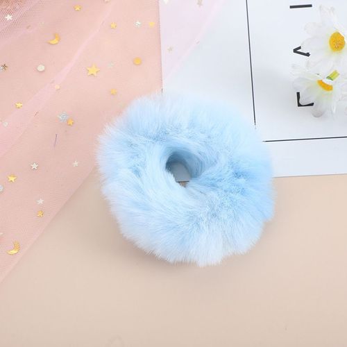 Chouchou Élastique En Fausse Fourrure Pour Femme Et Fille, 2 Pièces, Serre-Tête En Caoutchouc Doux Pour L'hiver