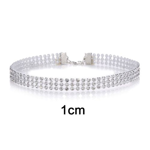 Collier Ras Du Cou Extra Large Pour Femmes, Accessoires De Mariage, Plein De Strass, Diamant, Cristal, Bijoux