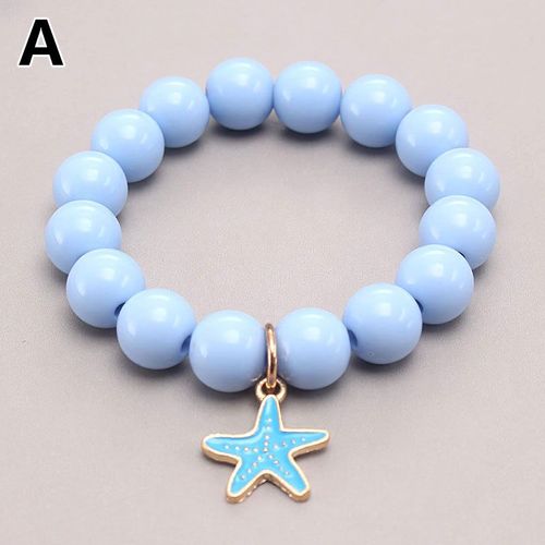Bracelets En Argile Douce Pour Enfants, Pendentif Sirène Perlé, Bijoux Pour Filles, Perles Givrées, Breloque Pour Enfants, Design Mignon, Cadeau De Noël