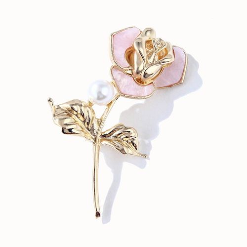 Broche En Perle De Fleur De Rose Pour Femmes Et Filles, Nouvelle Mode, Épingle, Écharpe En Soie, Pince À Boucle, Manteau Élégant, Robe, Sac, Chapeau, Accessoires