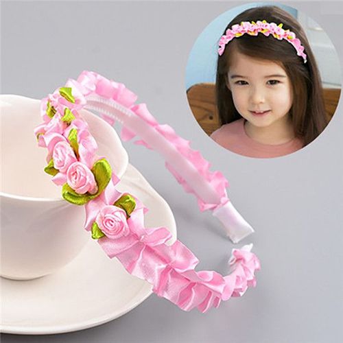 Bandeau De Princesse En Satin Pour Femmes, 8 Couleurs, Rose, Fleur Multicolore, Couronne, Ruban, Couronne, Spectacle Pour Enfants