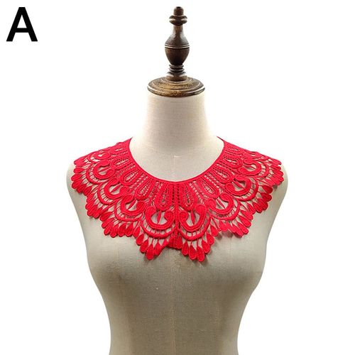 Châle De Mariage En Dentelle Florale Brodée Pour Femmes, Faux Col Plissé À Volants Boléro Avec Perles Détachables