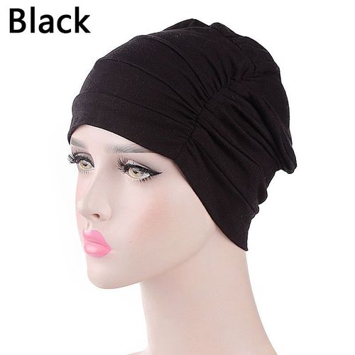 Chapeau Turban Élastique À La Mode Pour Femmes, Couleur Unie, Foulard Chaud D'hiver, Bonnet Intérieur Hijabs, Casquette Musulmane, Tête Enveloppante, 2021