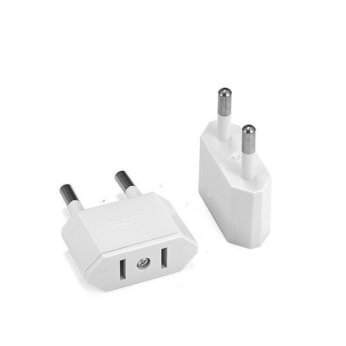 10pcs - blanche - Adaptateur électrique de voyage de Type C