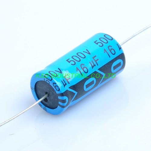 Femelle - Azul - Condensateur électrolytique Axial 16uf 500V, 4 pièces, 16x31mm, pour ampli de guitare, bricolage