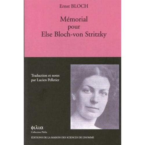 Mémorial Pour Else Bloch-Von Stritzky
