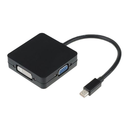 Mini DisplayPort Lightning vers HDMI / DVI/VGA, 3 en 1, adaptateur de Port d'affichage pour Mac Book Air, Mac Book Pro, iMac et Mac Mi