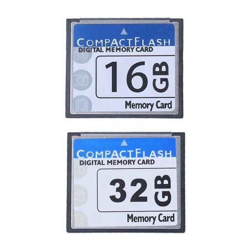 Carte mémoire Flash compacte professionnelle, blanc et bleu, 16 go et 32 go, 2 pièces
