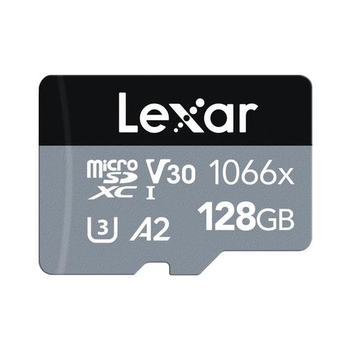 Carte Micro SD LEXAR microSDXC 128Go UHS-I 1066x + adaptateur