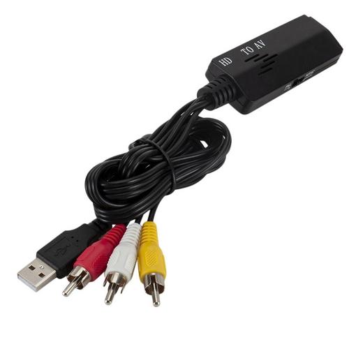 Câble hdmi vers 3x rca mâles adaptateur audio et vidéo 1.5m hd-av994 linq  noir HD-AV994 - Conforama