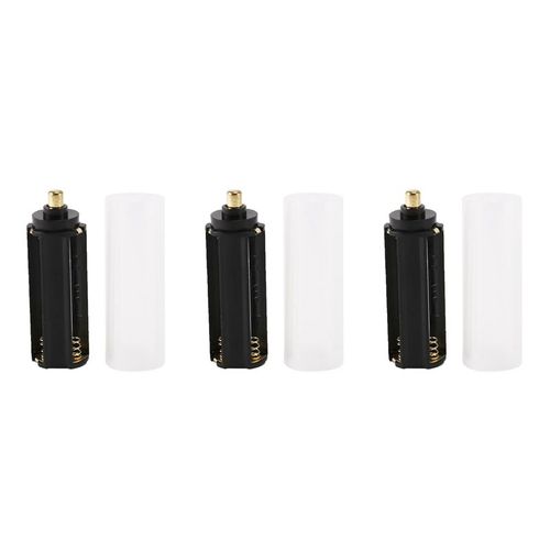 3 tubes de piles 18650 + 3 supports de piles AAA pour lampe torche, nouveau