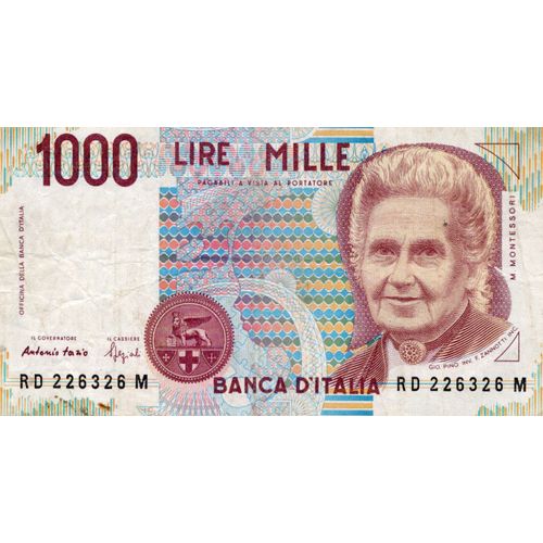 Billet Italie 1990 1000lires