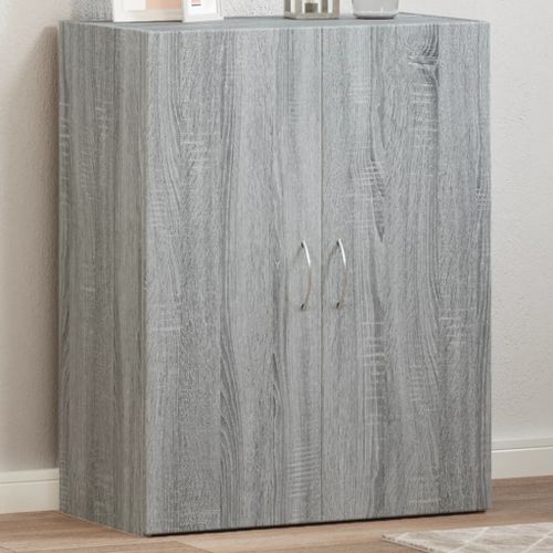 Vidaxl Armoire De Classement Sonoma Gris Bois D'ingénierie