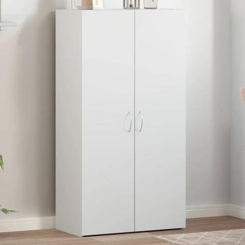 Vidaxl Armoire De Classement Blanc 60x32x115 Cm Bois D'ingénierie