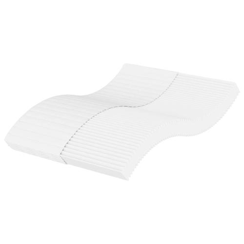 Vidaxl Matelas En Mousse Blanc 120x210 Cm Dureté H2 H3