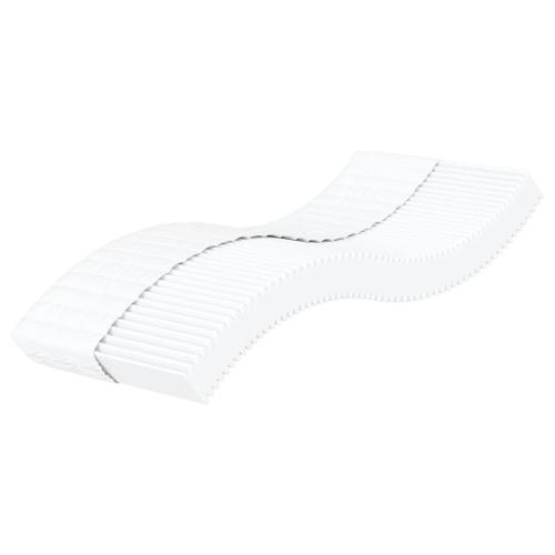 Vidaxl Matelas En Mousse Blanc 100x220 Cm Dureté H2 H3