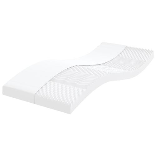 Vidaxl Matelas En Mousse Enfants Blanc 80x160 Cm 7 Zones Dureté 20 Ild