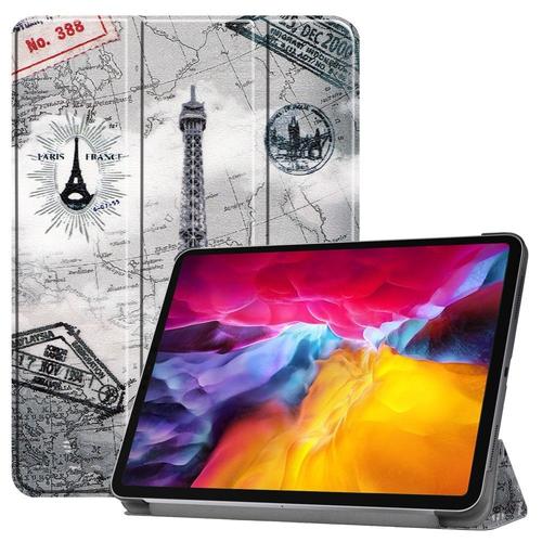 Housse Etui Coque Pochette Simili Cuir Pour Apple Ipad Pro 1 2018 / Ipad Pro 2 2020 / Ipad Pro 3 2021 (11 Pouces) - Tour Eiffel