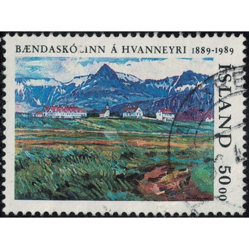 Islande 1989 Oblitéré Used Collège Agricole De Hvanneyri Y&t Is 659 Su