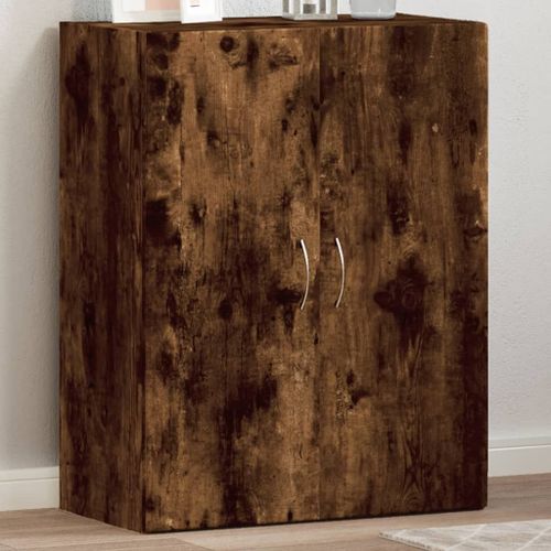 Vidaxl Armoire De Classement Chêne Fumé Bois D'ingénierie