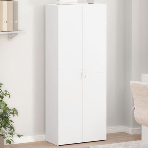 Vidaxl Armoire De Classement Blanc 60x32x153 Cm Bois D'ingénierie