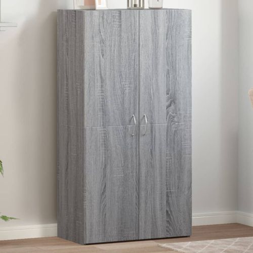 Vidaxl Armoire De Classement Sonoma Gris 60x32x115cm Bois D'ingénierie