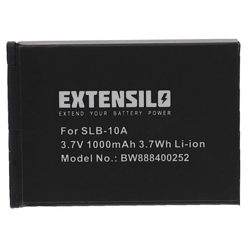 EXTENSILO Batterie compatible avec Samsung WB690, WB700, WB500, WB550, WB250F, WB280F appareil photo, reflex numérique (1000mAh, 3,7V, Li-ion)