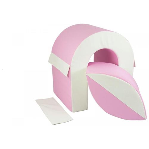 Set De 2 Blocks En Mousse Blanc, Rose (Pastel)