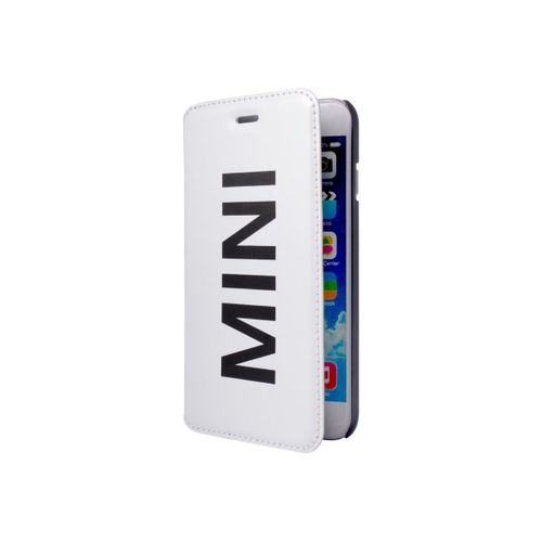Mini Étui Folio - Étui À Rabat Pour Téléphone Portable - Vinyle Blanc