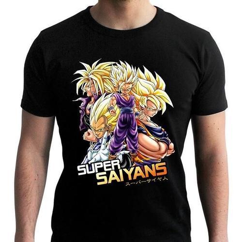 Dragon Ball - Super Saiyans - T-Shirt Homme (S)