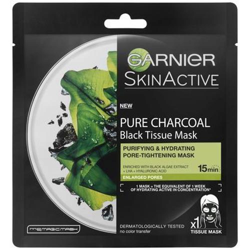 Garnier Compatible - Face Pure Charcoal Black Tissue Mask Black Algae 