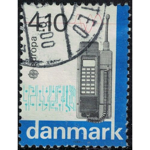 Danemark 1988 Oblitéré Used Mobile Telephone Téléphone Mobile Europa Cept Y&t Dk 925 Su